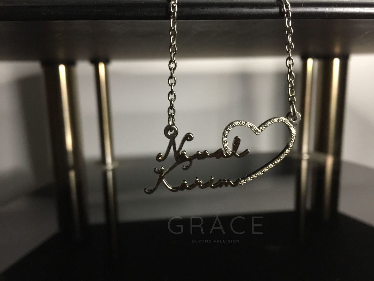 Heart Double Name Necklace