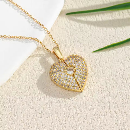 Personalized heart pendant necklace by MUHVA STORE featuring custom engraving on a silver-tone chain.