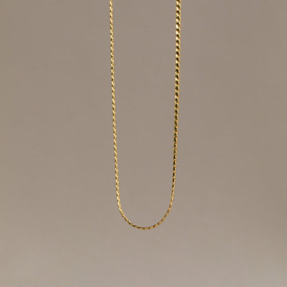 Men's snake chain necklace from MUHVA STORE featuring a sleek, silver-toned design with a smooth, flexible style.