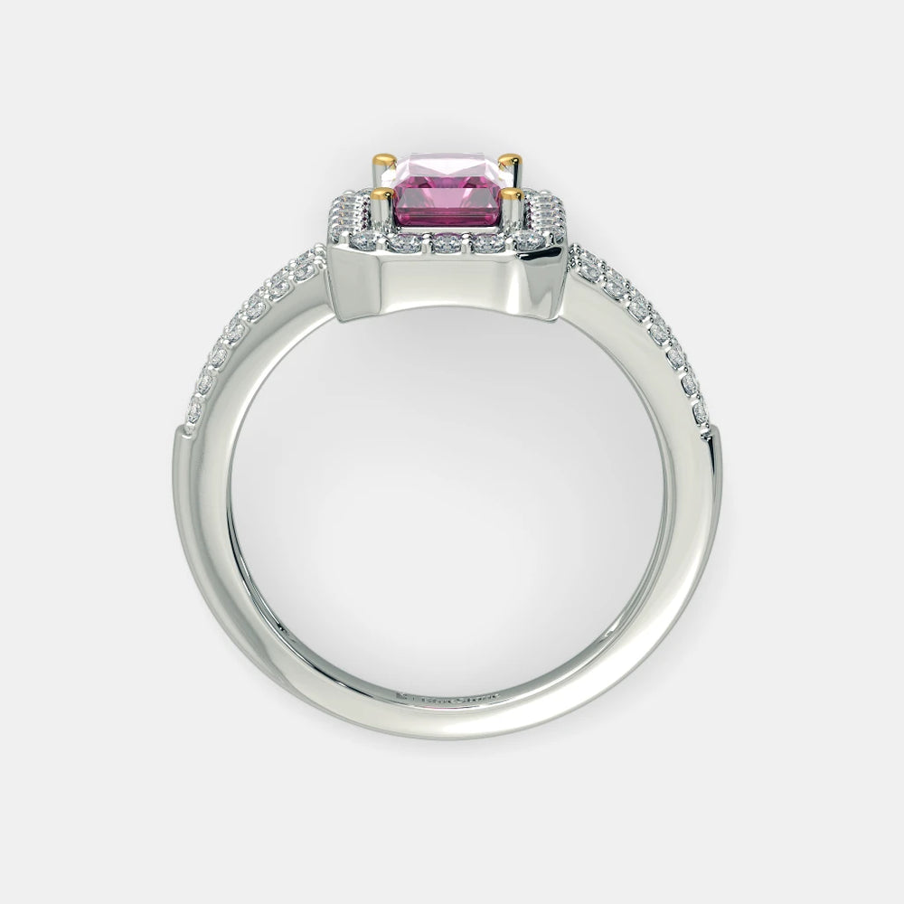 Sapphire Twilight Ring by MUHVA STORE featuring a deep blue sapphire gemstone set in a silver band.