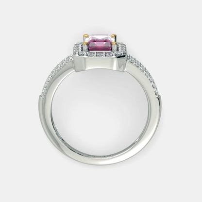 Sapphire Twilight Ring by MUHVA STORE featuring a deep blue sapphire gemstone set in a silver band.