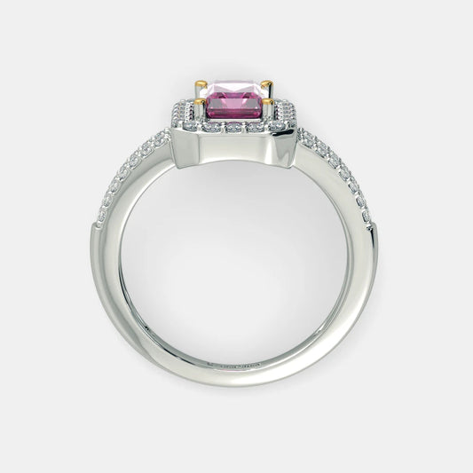 Sapphire Twilight Ring by MUHVA STORE featuring a deep blue sapphire gemstone set in a silver band.