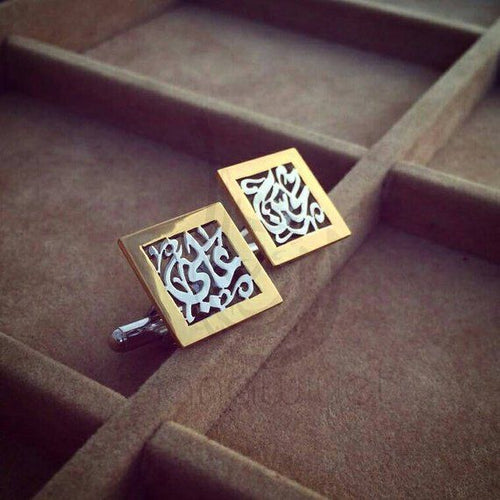 Calligraphy Tone Cufflinks