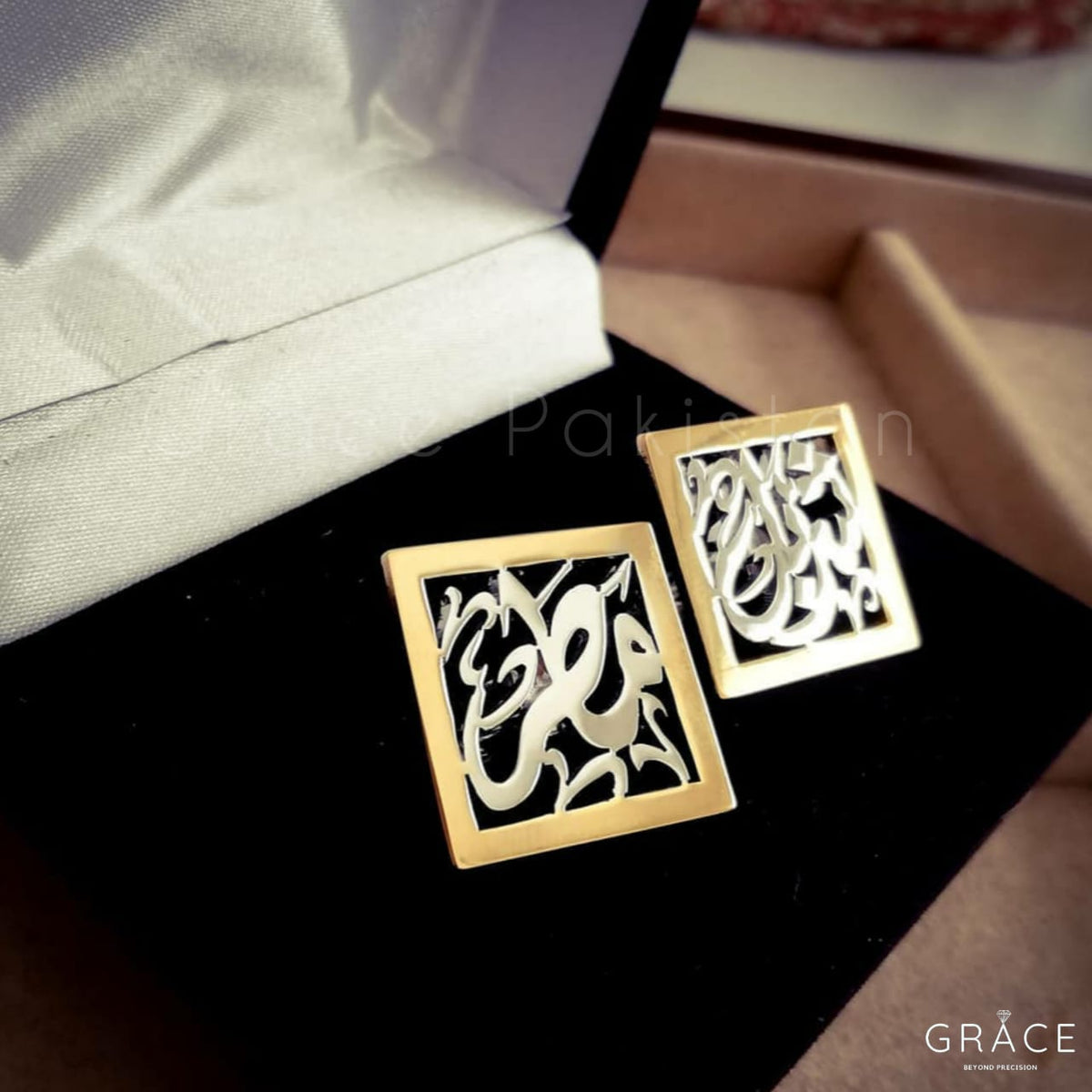 Calligraphy Tone Cufflinks