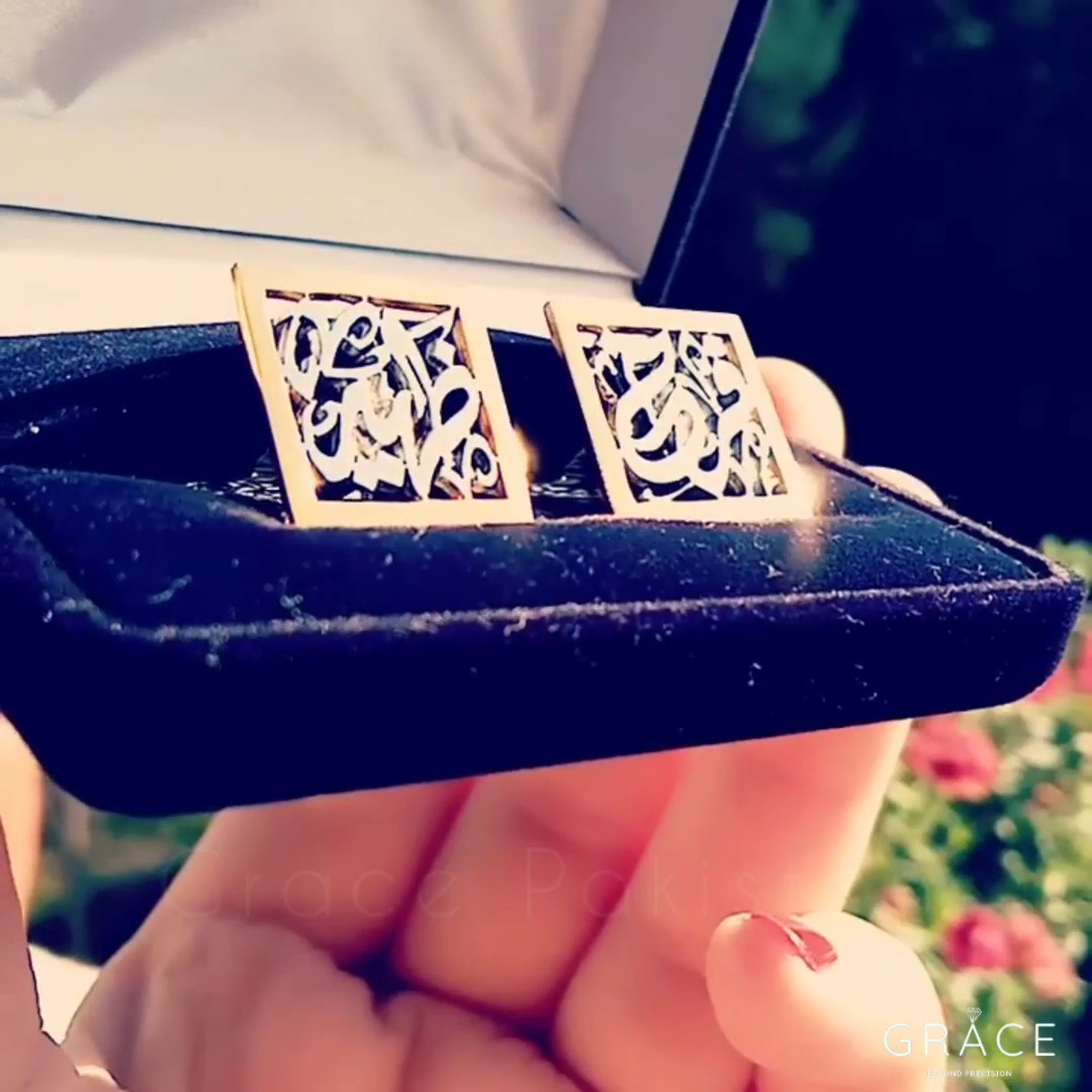 Calligraphy Tone Cufflinks