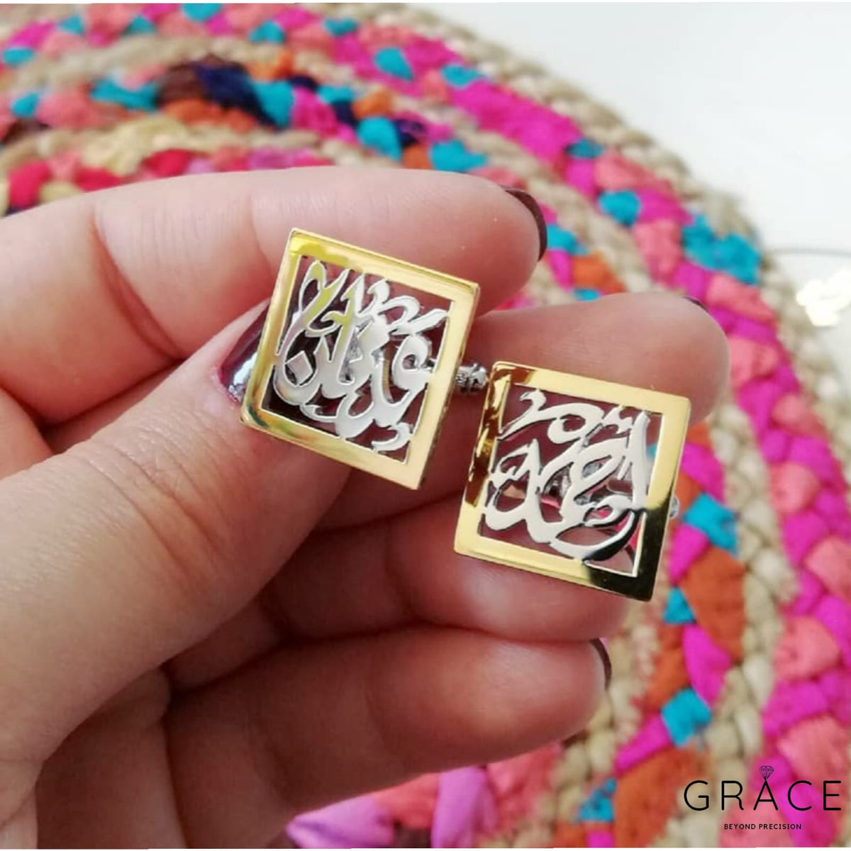 Calligraphy Tone Cufflinks