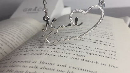 Heart Double Name Necklace