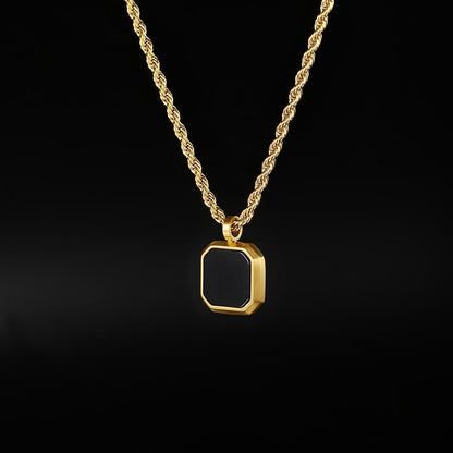Black Pendant Necklace