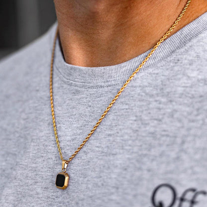 Black Pendant Necklace