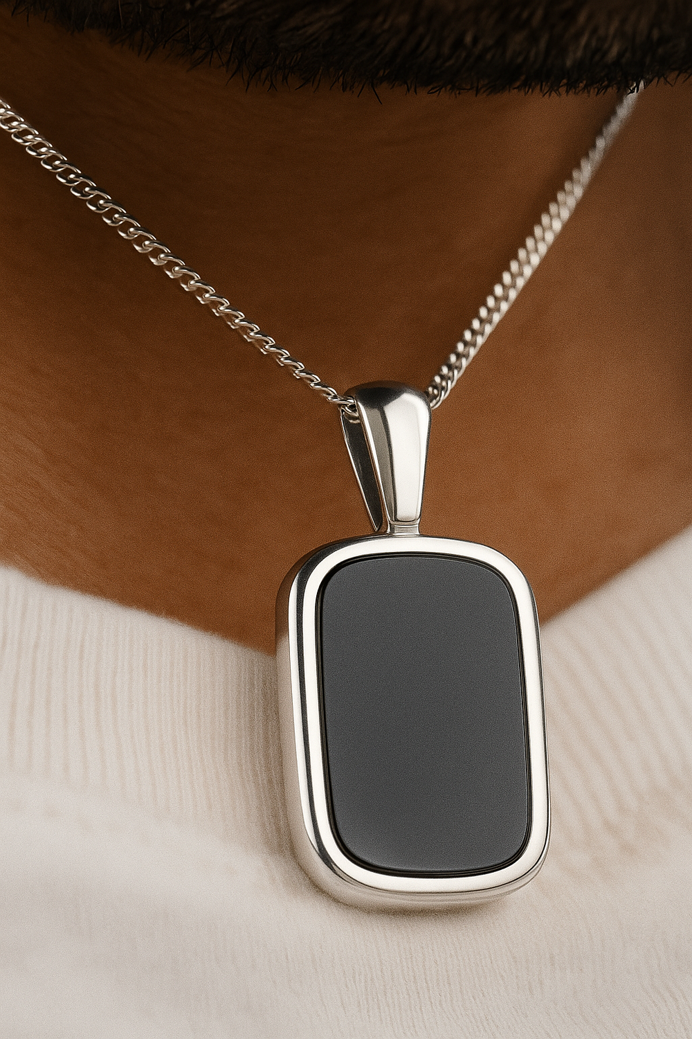 Black Pendant Necklace