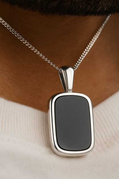 Black Pendant Necklace