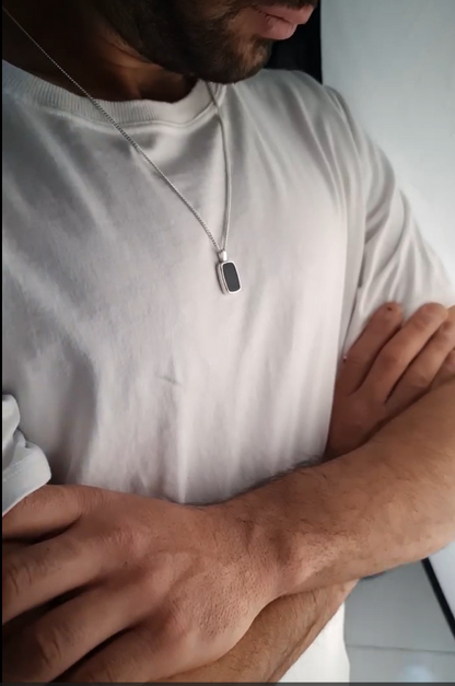 Black Pendant Necklace