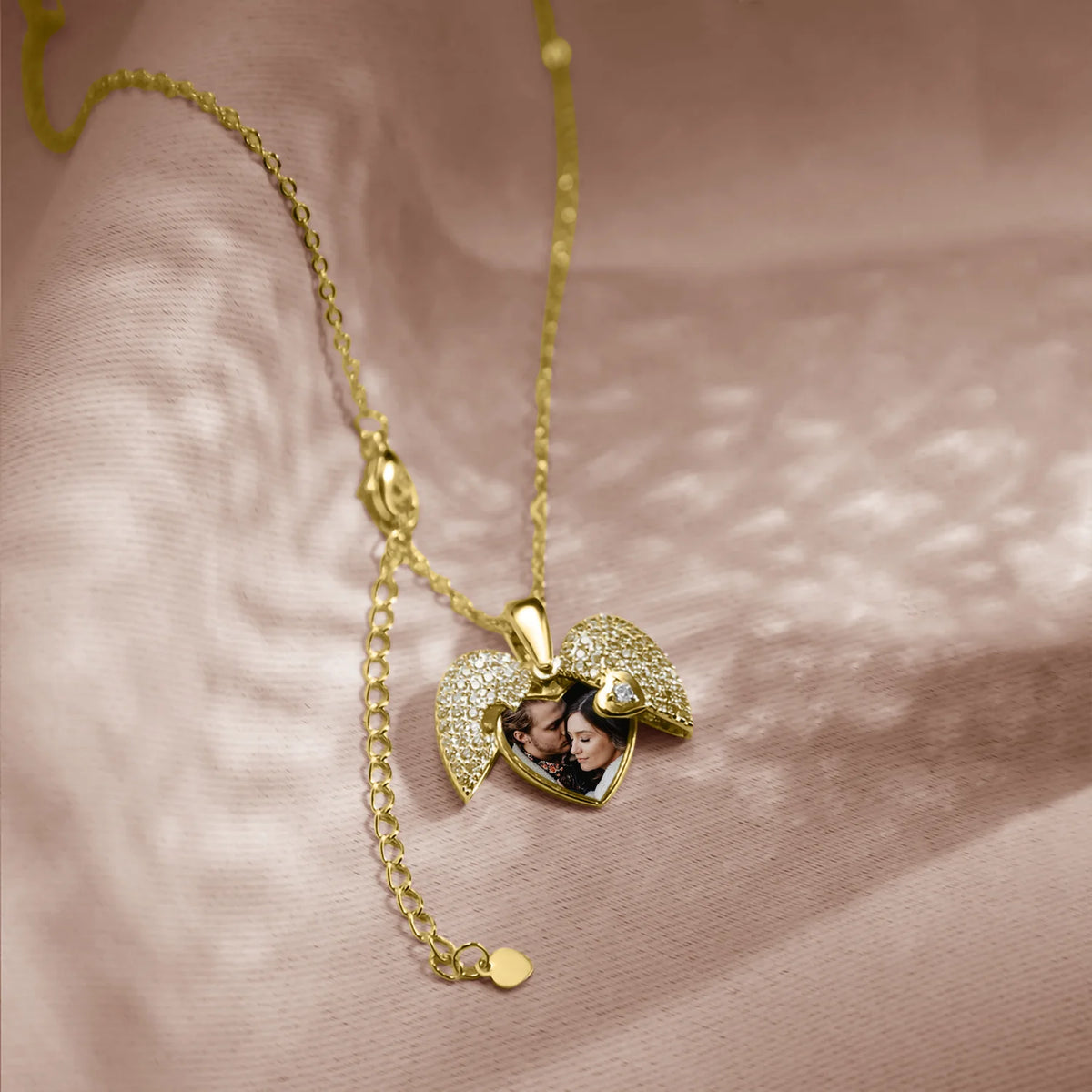 Personalized Photo Heart Necklace