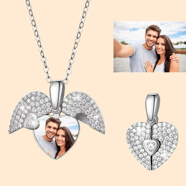 Personalized Photo Heart Necklace