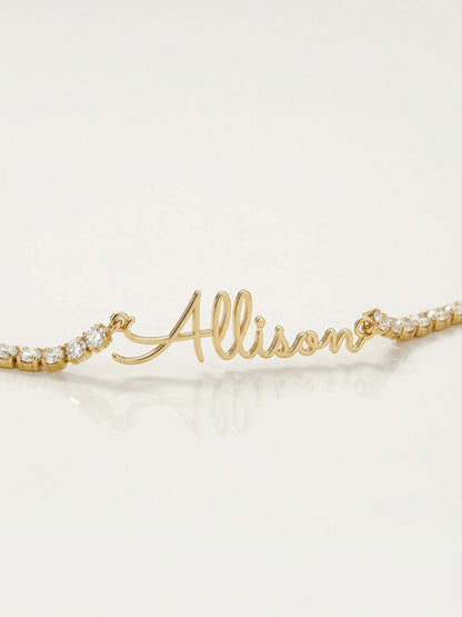 Signature Name Tennis Necklace